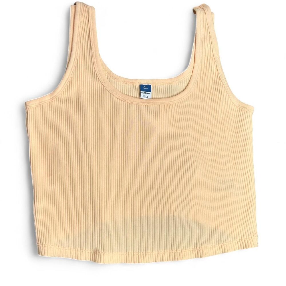 New Old Navy peachy orange ribbed tank top